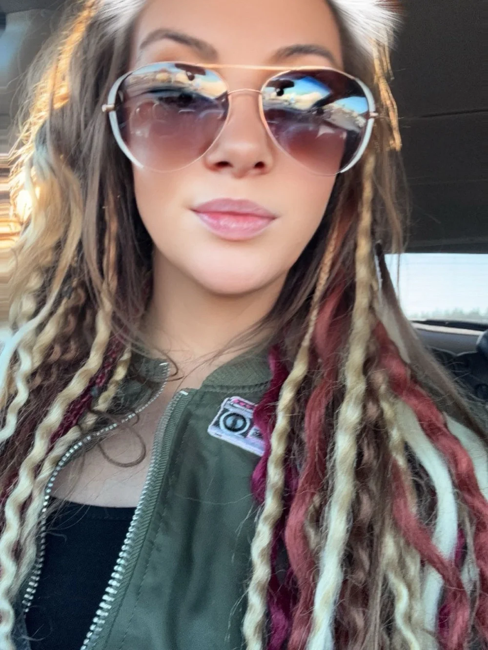 Boho Viking Full Set Dreadlock Extensions - Warm Tones